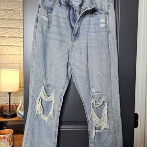Distressed Light Blue Women's Jeans